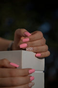 Dusk in Rose — Pink Oval Press-On Nails